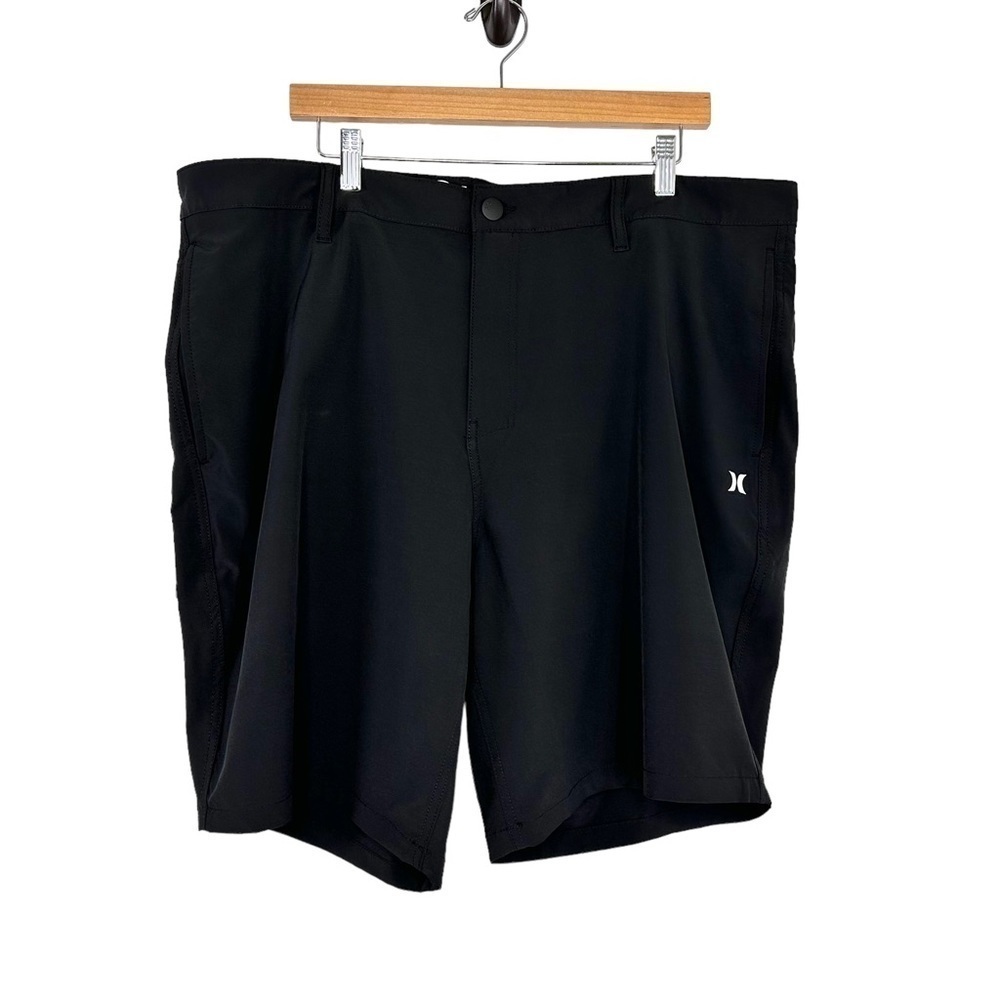 Hurley Mens Hybrid Walk Shorts 9” Inseam Size 40 Black Stretch Activewear